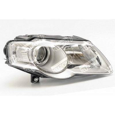 Передняя фара (правая) Хром, TYC для Volkswagen PASSAT B6 2005-2010 - фото