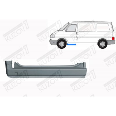 Порог (левый) Klokkerholm для Volkswagen T4 1996-2003 - фото