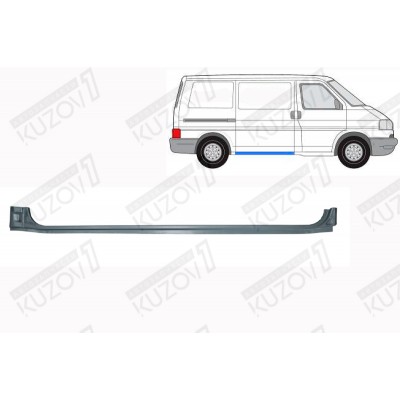 Порог (правый) Наружный POTRYKUS для Volkswagen T4 1990-1996 - фото