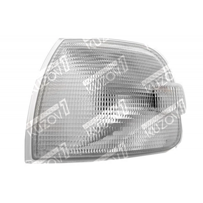 Указатель поворота (левый) Белый, Рифленый DEPO для Volkswagen T4 1996-2003 - фото