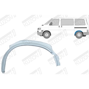 АРКА ЗАДНЯЯ ВНУТРЕННЯЯ ЧАСТЬ, (ЛЕВАЯ) ОРИГИНАЛ, 0.8 ММ, ПОЛЬША - фото